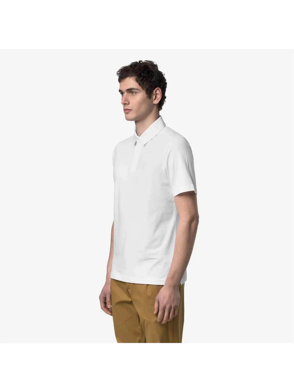 K-WAY Polo Uomo VIGGO LIGHT STRETCH JERSEY K5134FW 001 White - White - Image 3