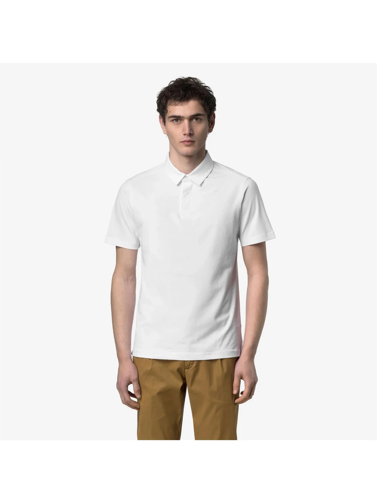 K-WAY Polo Uomo VIGGO LIGHT STRETCH JERSEY K5134FW 001 White - White - Image 4