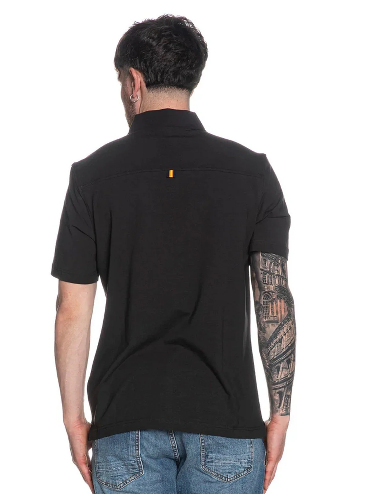 K-WAY Polo Uomo VINCELLE LIGHT STRETCH JERSEY K61419W USY BLACK PURE - Image 4