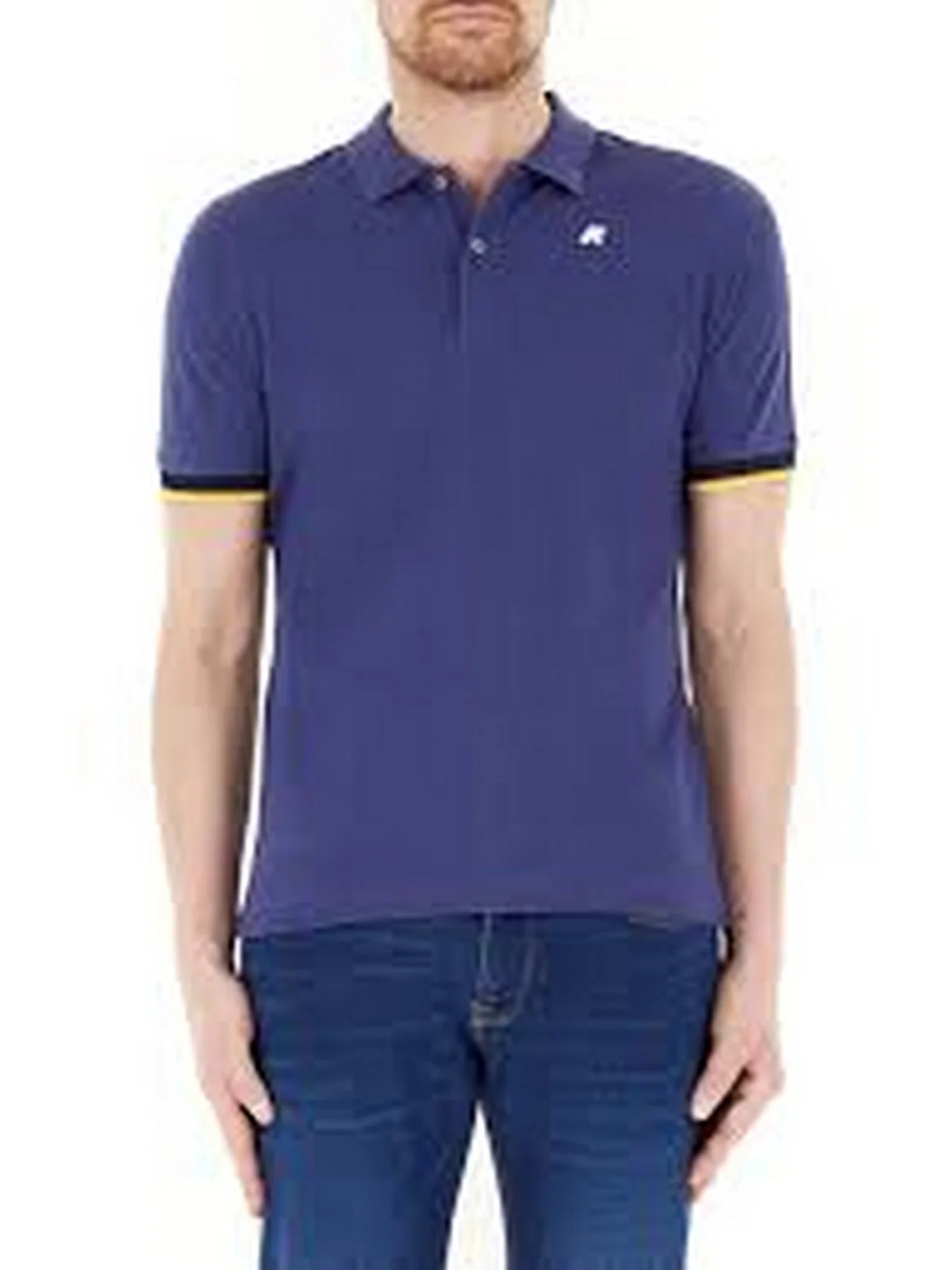 K-WAY Polo Uomo VINCENT PIQUE K1125BW 867 Blu - Image 2