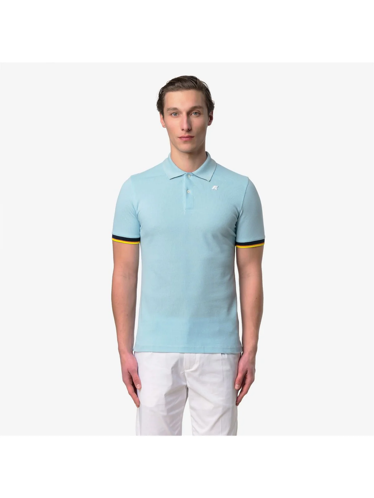 K-WAY Polo Uomo VINCENT PIQUE K1125BW D40 BLUE DREAM - Image 4