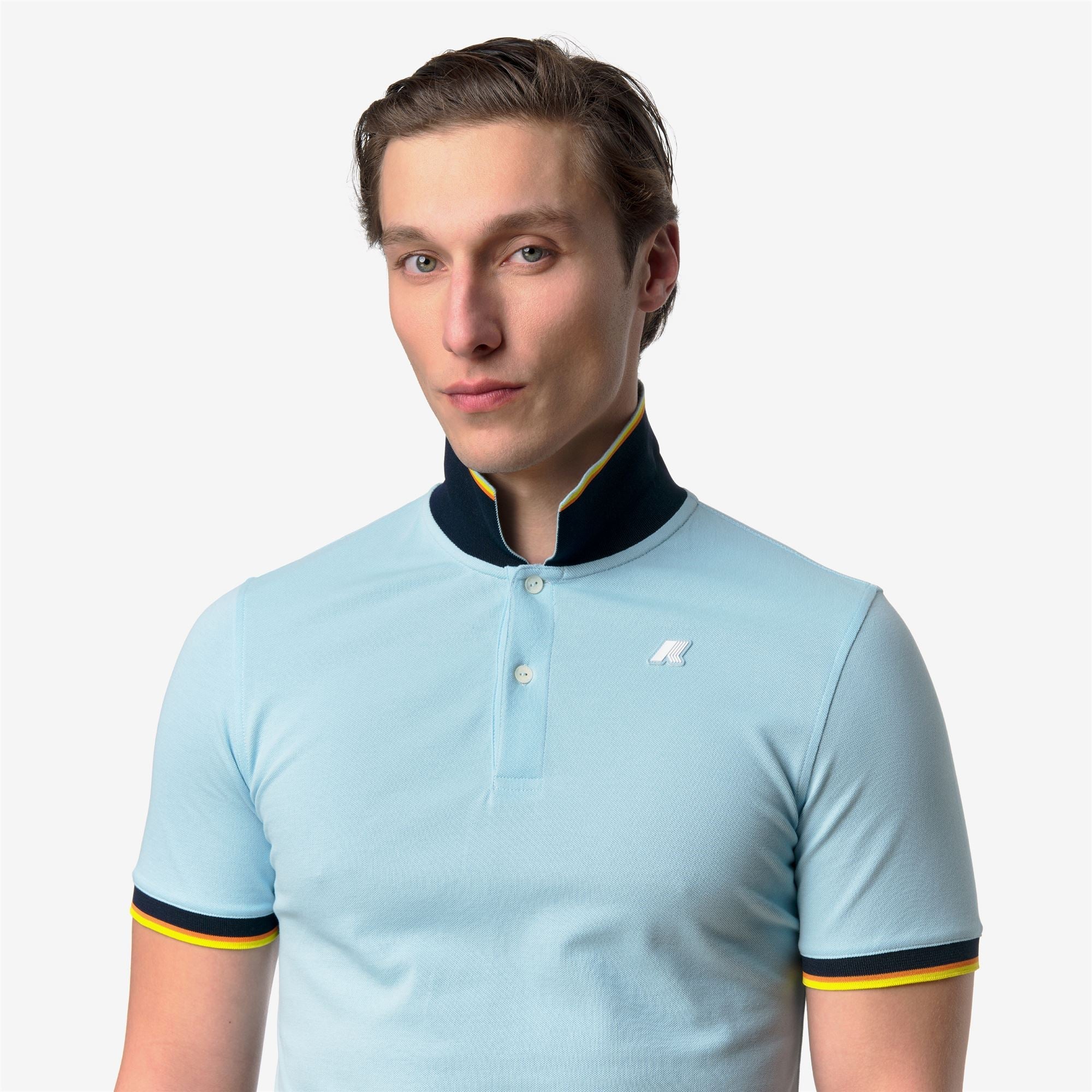 K-WAY Polo Uomo VINCENT PIQUE K1125BW D40 BLUE DREAM - Image 5