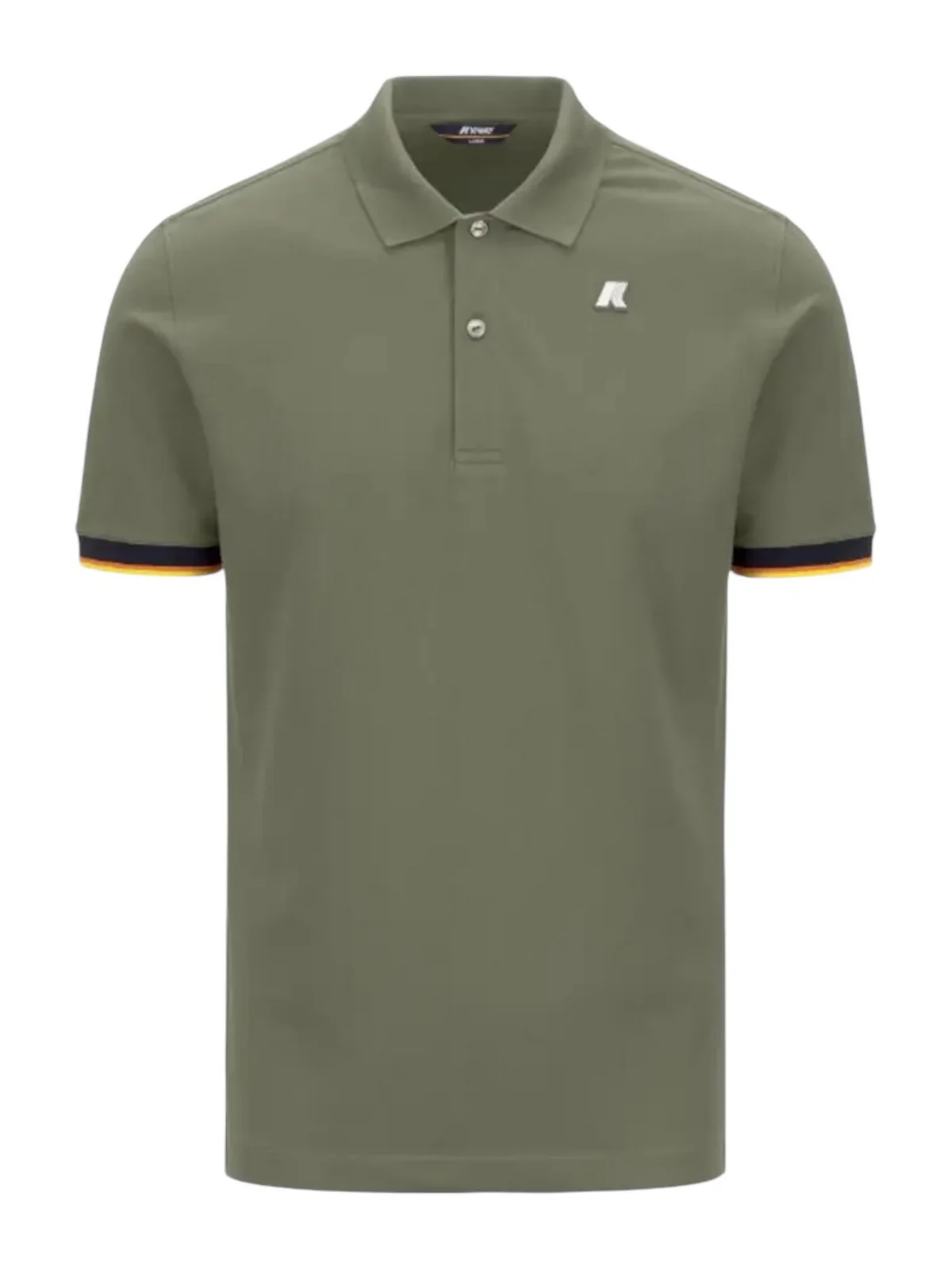 K-WAY Polo Uomo VINCENT PIQUE K1125BW V15 Green Lichen