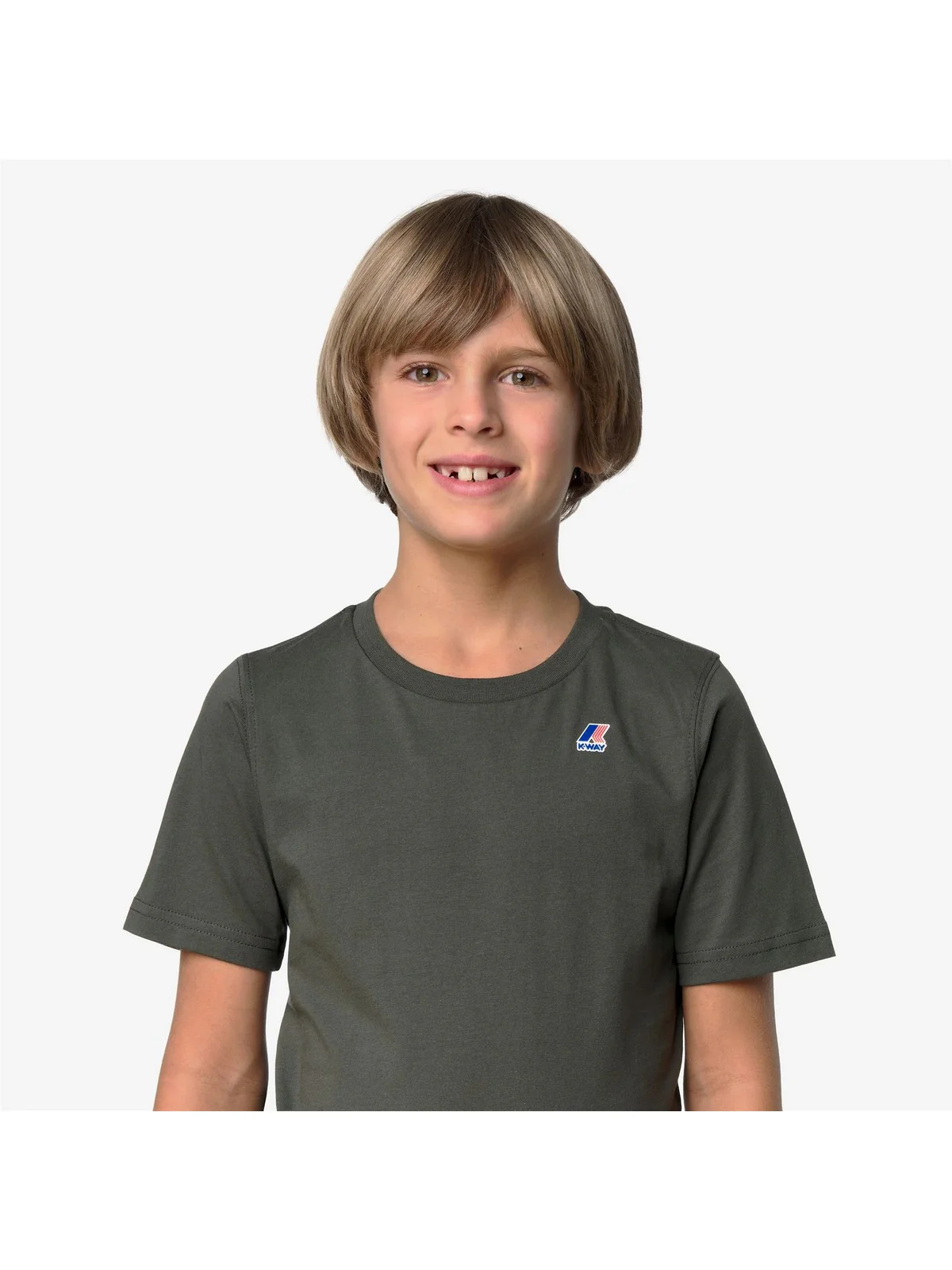 K-WAY KIDS T-shirt Bambini e ragazzi P. LEONIDE K7133YW WMR GREEN BLACKISH - Image 4