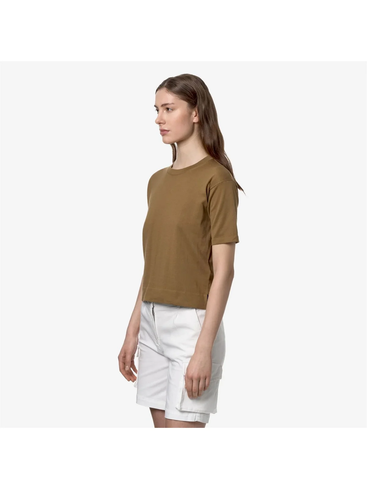 K-WAY T-Shirt e Polo Donna Esmer K4126PW 045 Marrone - Image 4