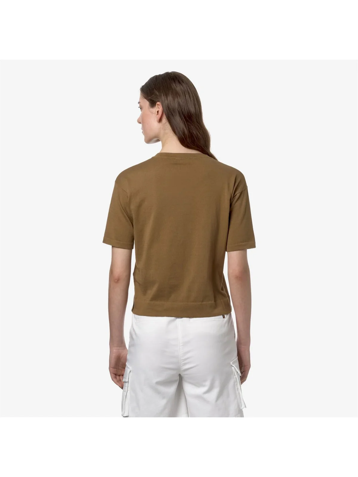 K-WAY T-Shirt e Polo Donna Esmer K4126PW 045 Marrone - Image 5