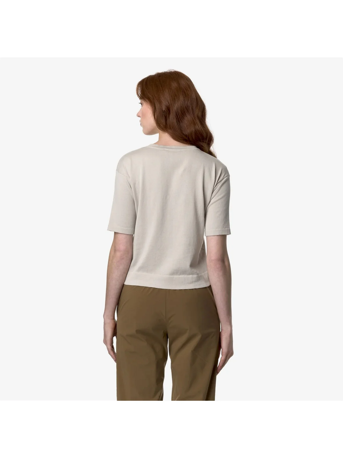 K-WAY T-Shirt e Polo Donna Esmer K4126PW 634 Beige - Image 3