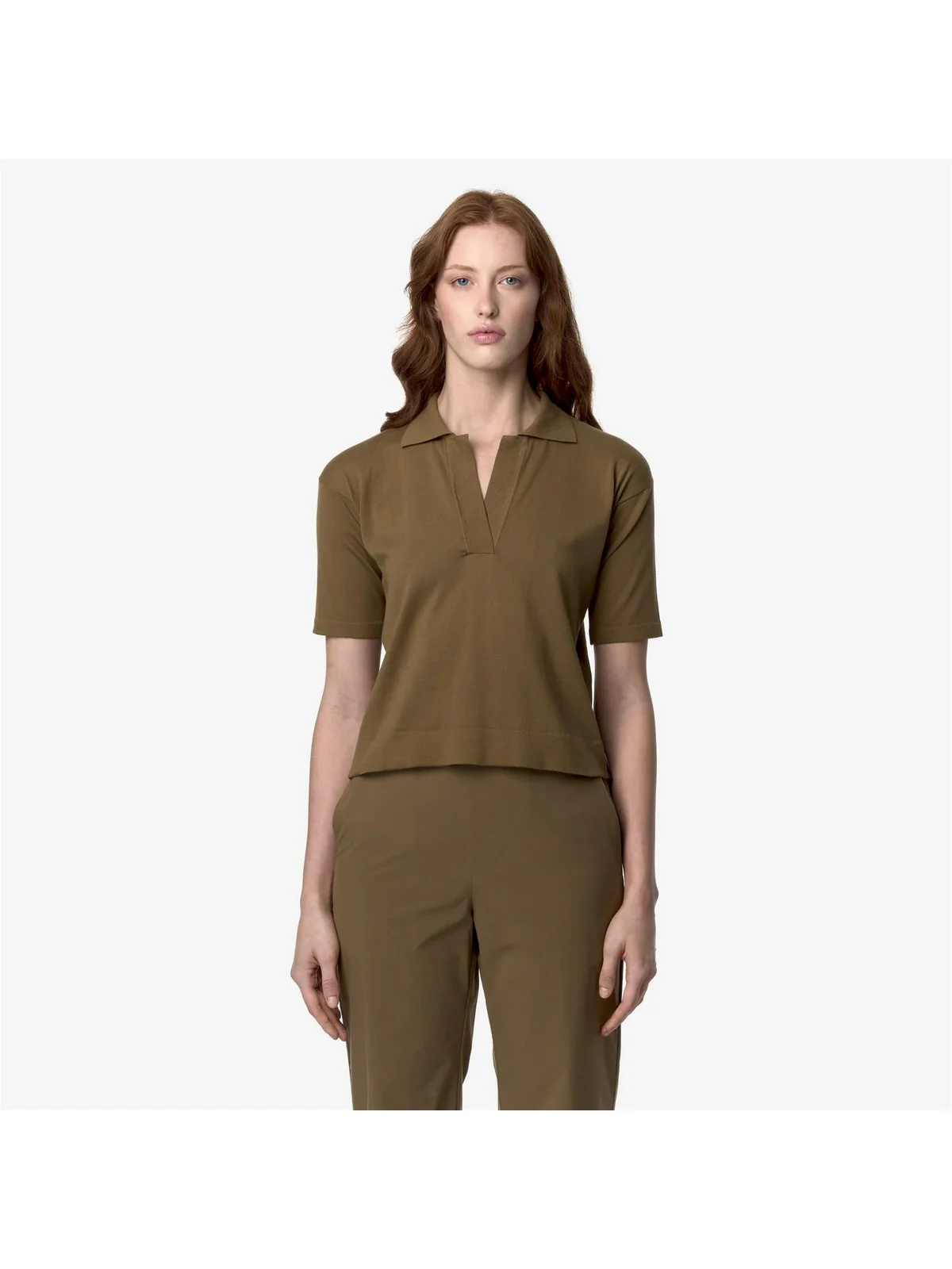 K-WAY T-Shirt e Polo Donna Marlhes K4123RW 045 Marrone - Image 3