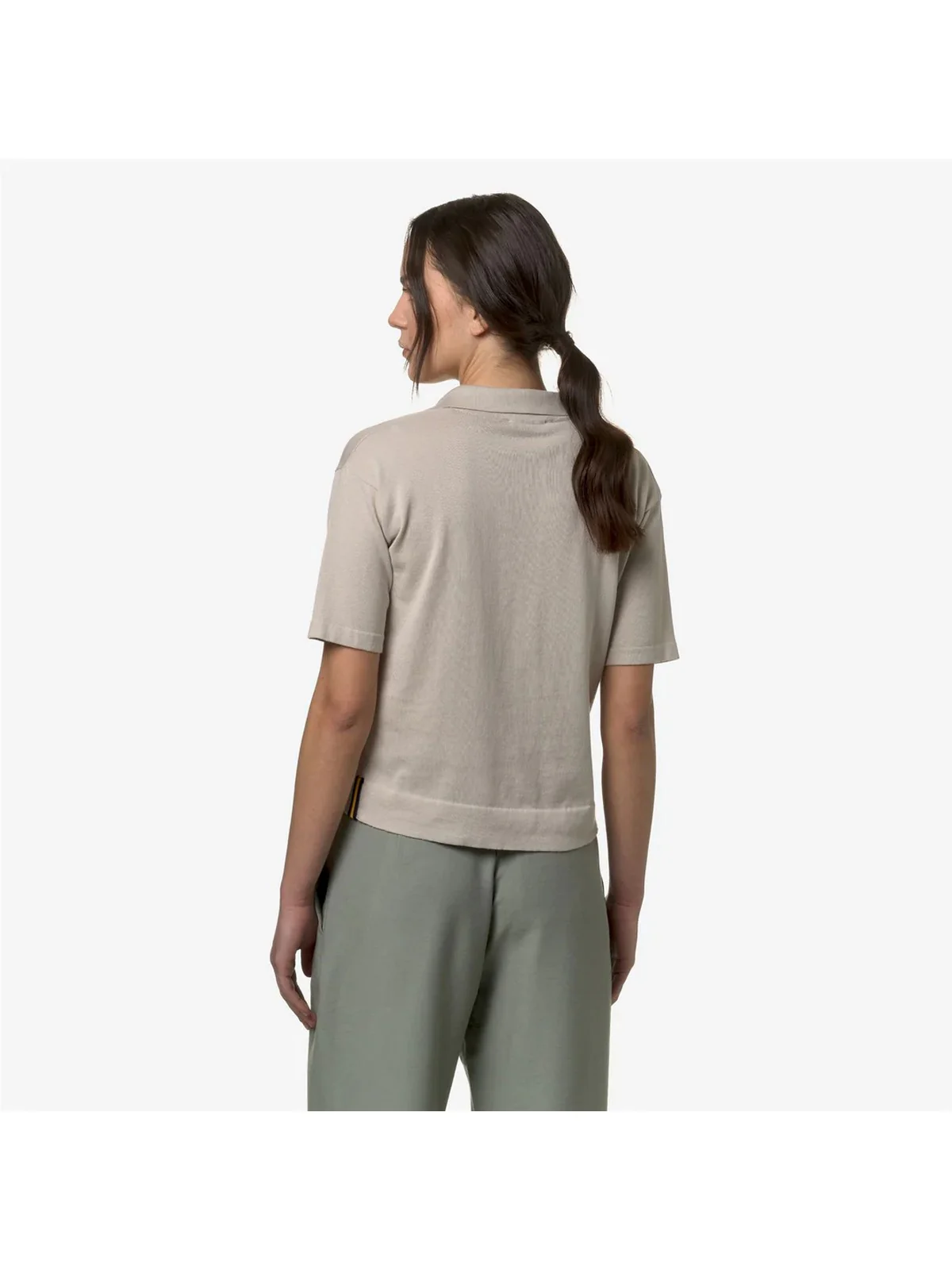 K-WAY T-Shirt e Polo Donna Marlhes K4123RW 634 Beige - Image 4