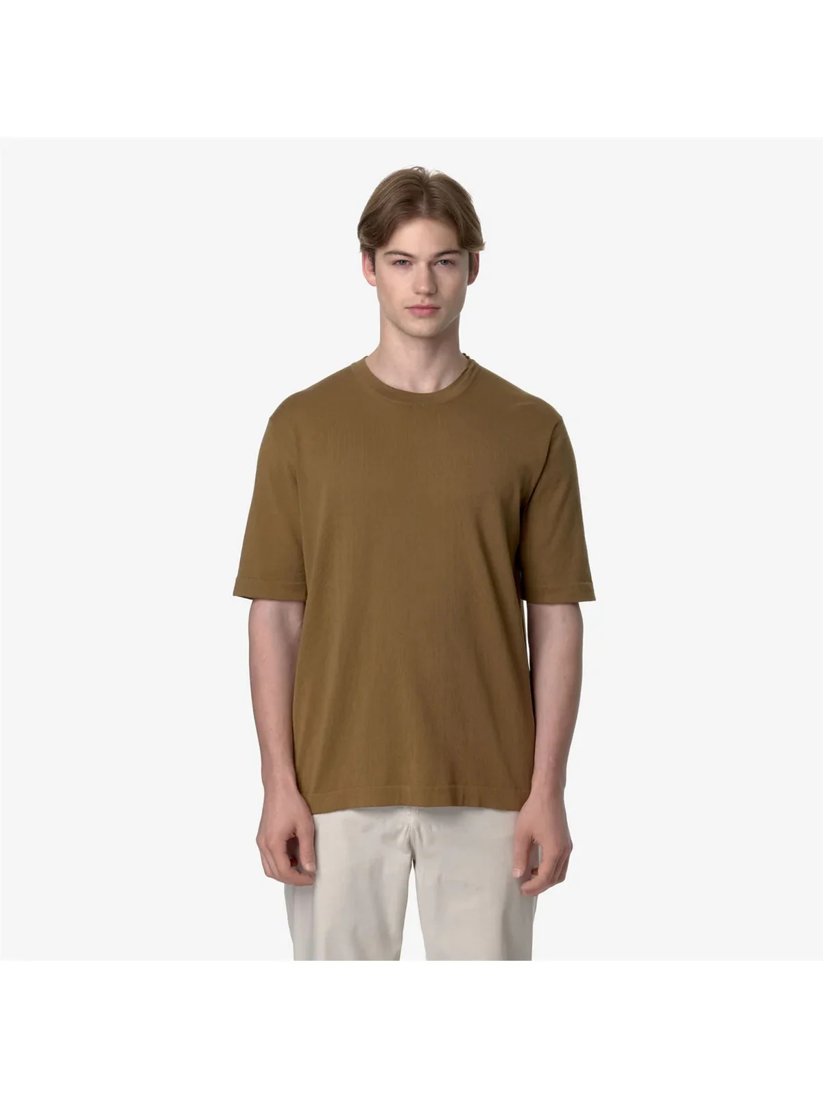 K-WAY T-Shirt e Polo Uomo Combe K4126SW 045 Marrone - Image 2