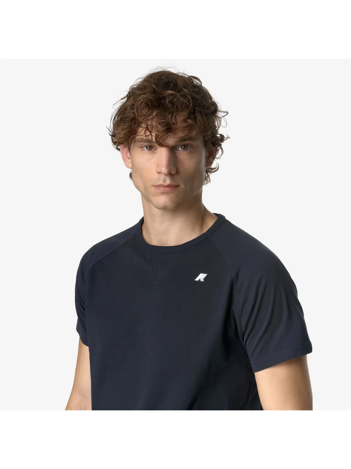 K-WAY T-Shirt e Polo Uomo EDWING JS PEACH K2125KW K89 Blu - Image 4