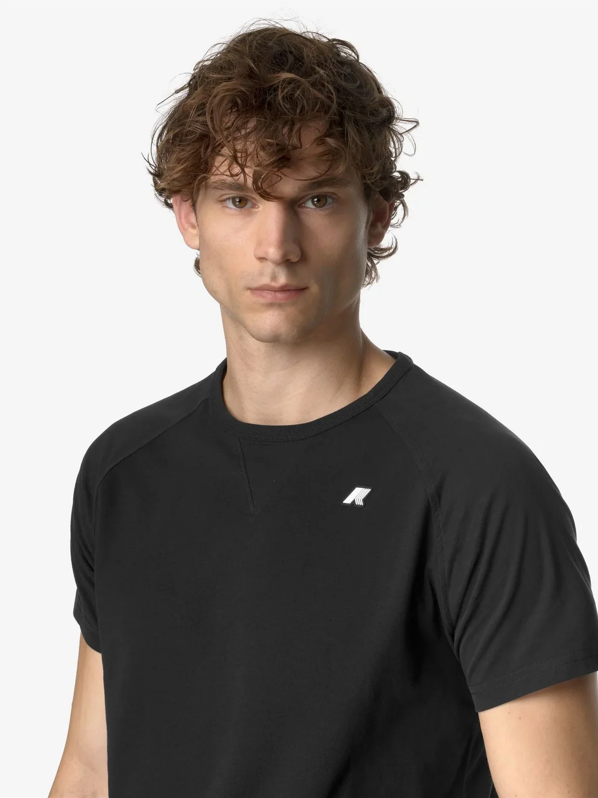 K-WAY T-Shirt e Polo Uomo EDWING JS PEACH K2125KW USY Nero - Image 2