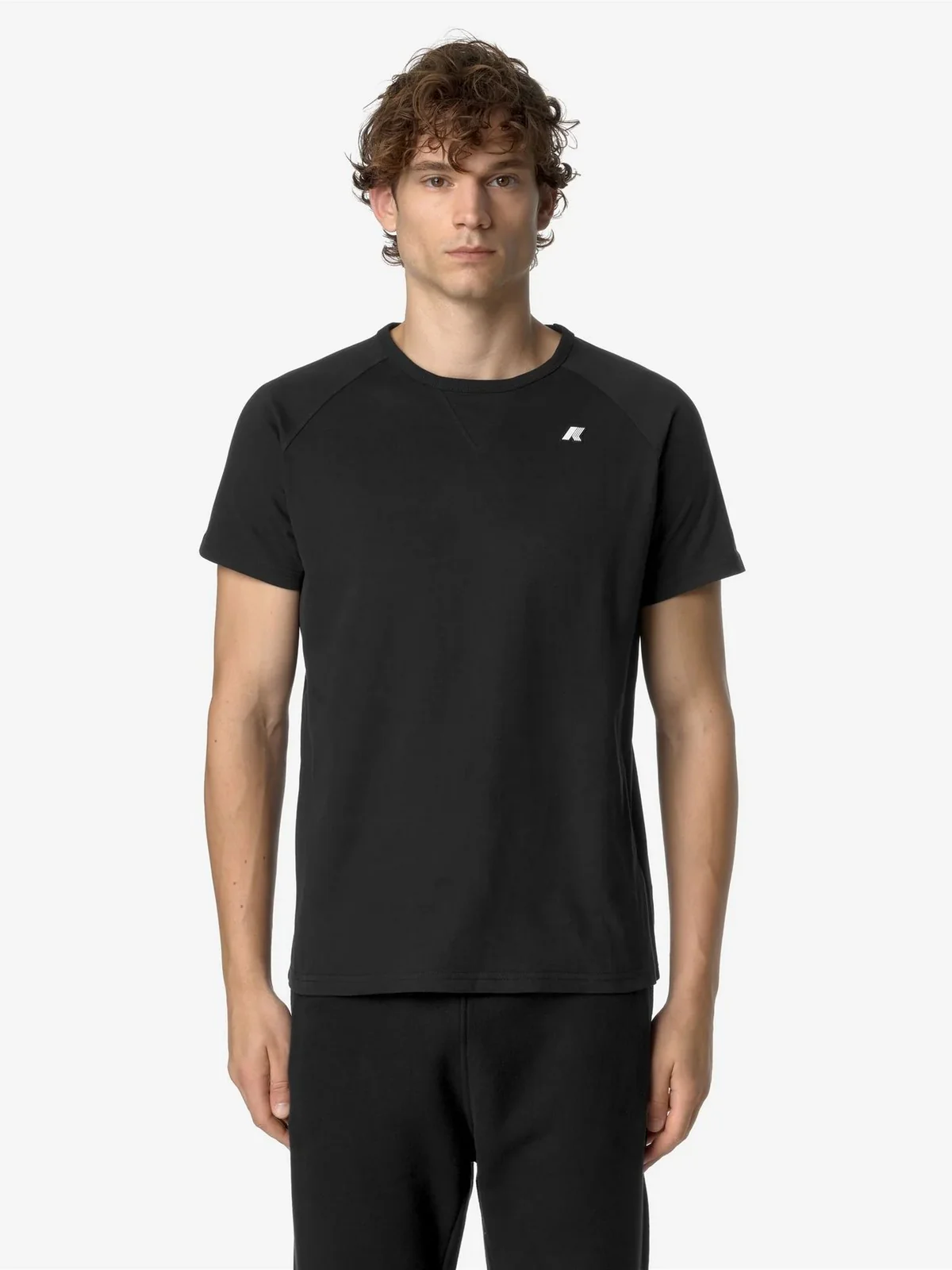K-WAY T-Shirt e Polo Uomo EDWING JS PEACH K2125KW USY Nero - Image 3