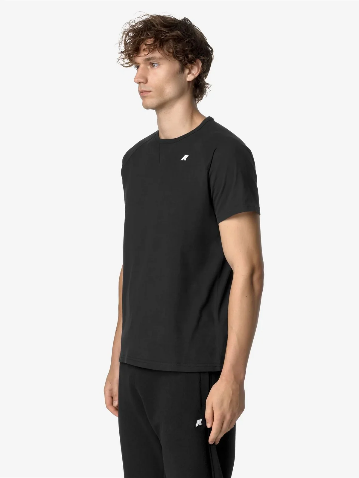 K-WAY T-Shirt e Polo Uomo EDWING JS PEACH K2125KW USY Nero - Image 4