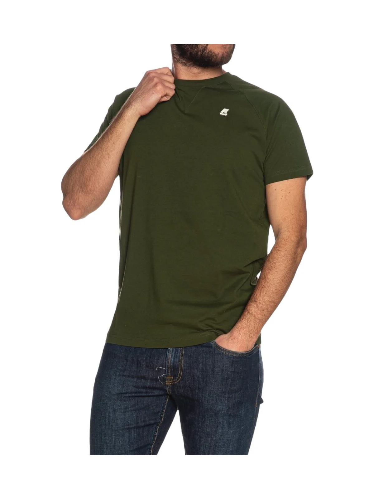 K-WAY T-Shirt e Polo Uomo Edwing K0074Q0 H11 Verde - Image 2