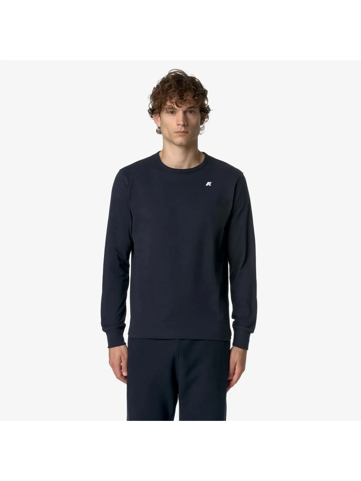K-WAY T-Shirt e Polo Uomo ELMER JS PEACH K8136DW K89 BLUE DEPTH - Image 2