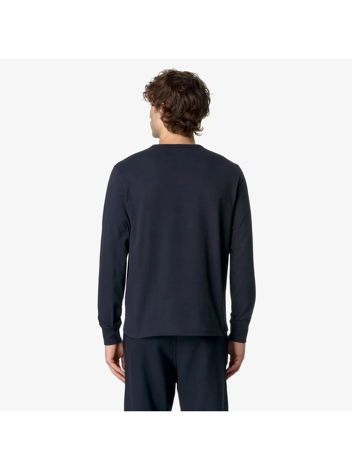 K-WAY T-Shirt e Polo Uomo ELMER JS PEACH K8136DW K89 BLUE DEPTH - Image 3