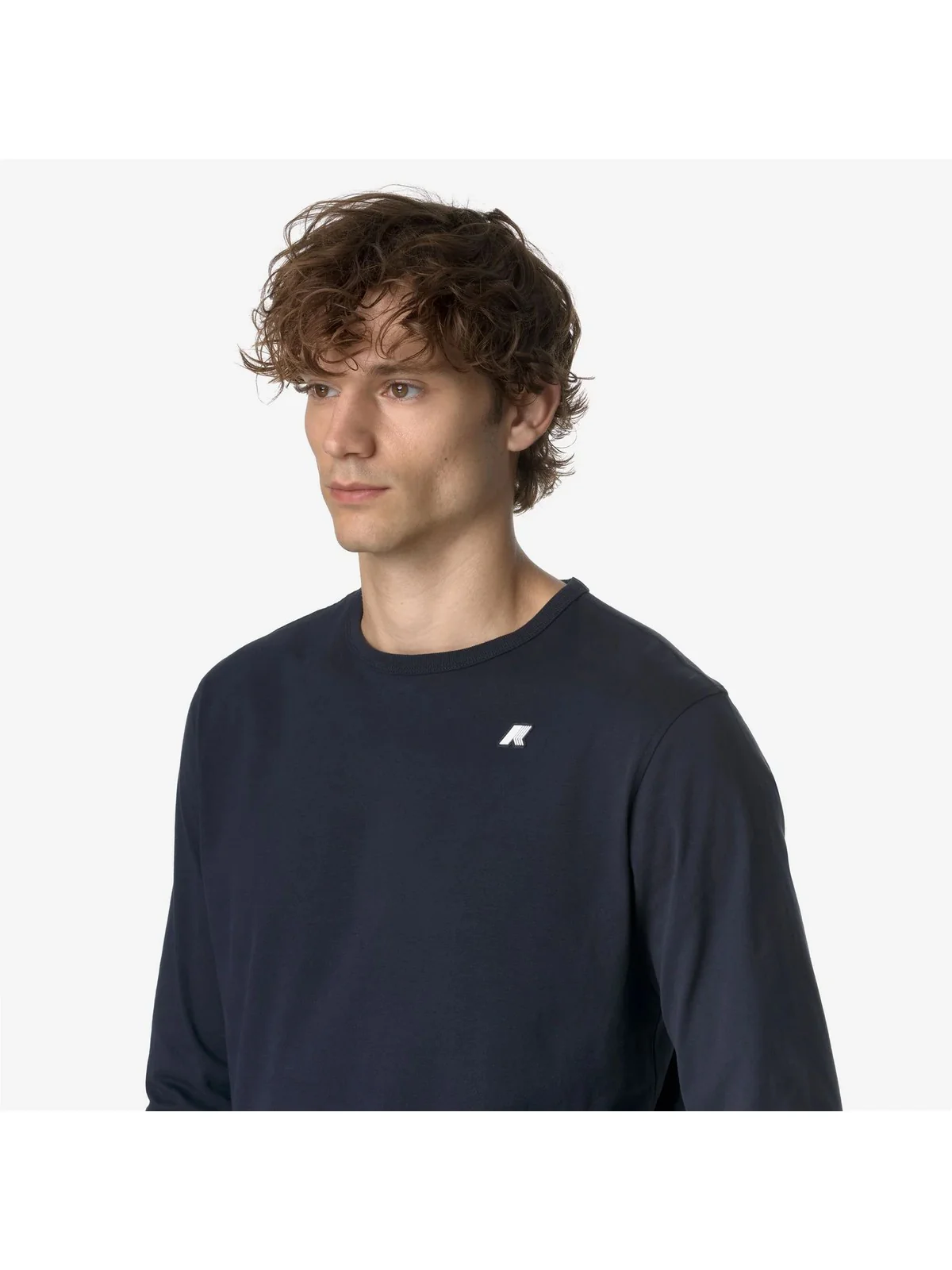 K-WAY T-Shirt e Polo Uomo ELMER JS PEACH K8136DW K89 BLUE DEPTH - Image 4