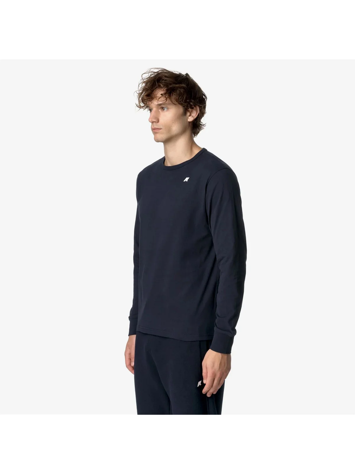 K-WAY T-Shirt e Polo Uomo ELMER JS PEACH K8136DW K89 BLUE DEPTH - Image 5