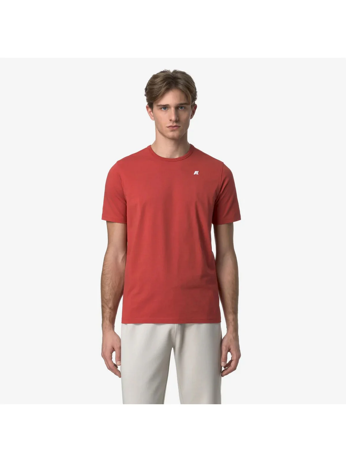 K-WAY T-shirt Uomo ADAME LIGHT STRETCH JERSEY K71349W 703 Rosso - Image 2