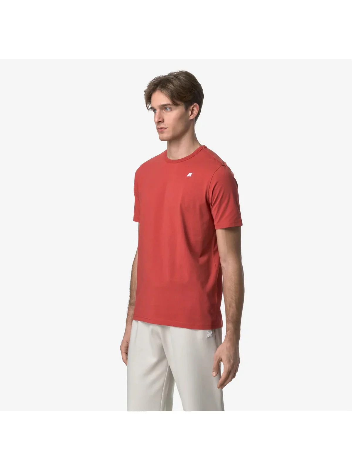 K-WAY T-shirt Uomo ADAME LIGHT STRETCH JERSEY K71349W 703 Rosso - Image 4