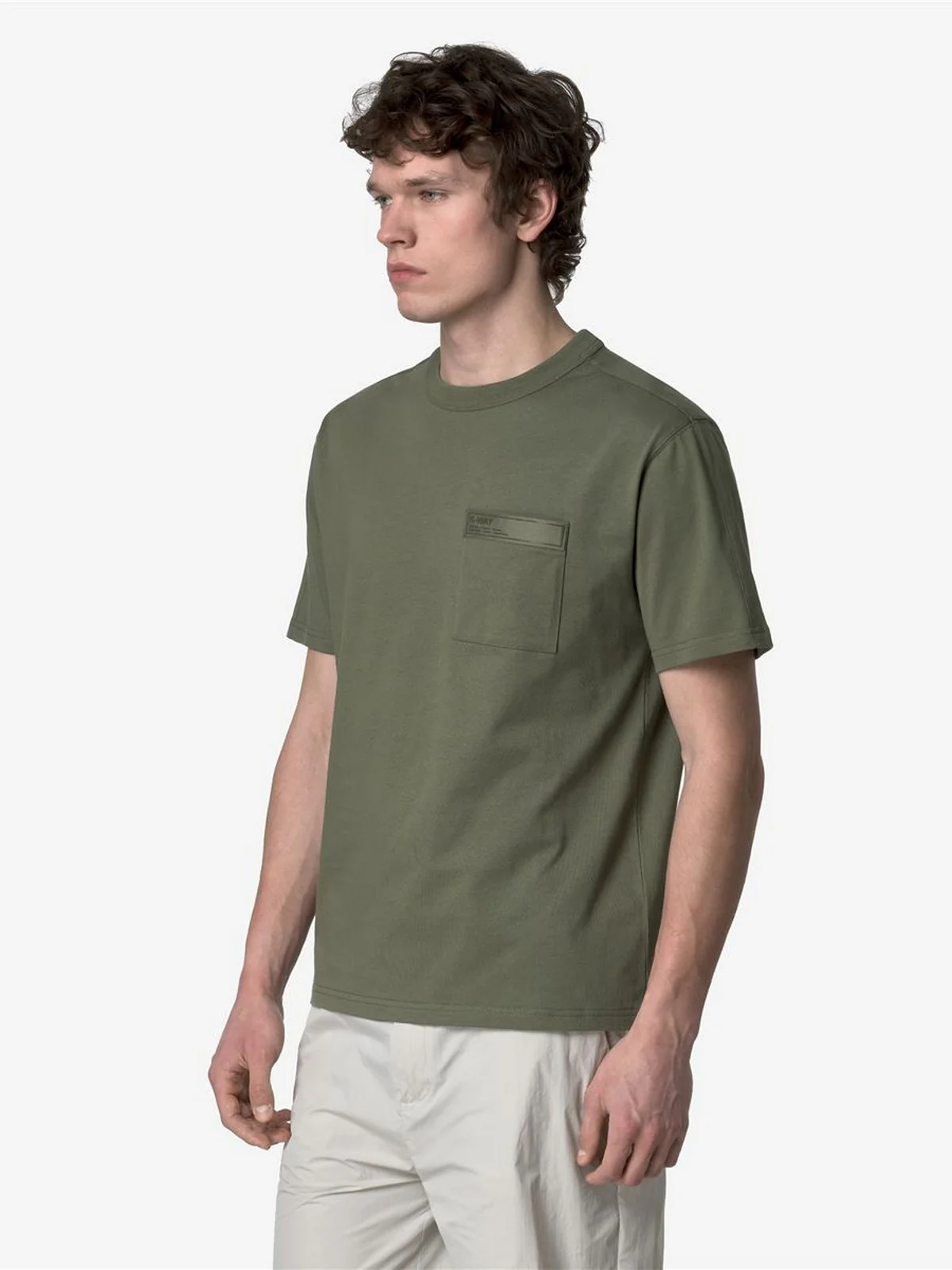 K-WAY T-shirt Uomo FANTOME POCKET K2135HW V15 Verde - Image 3