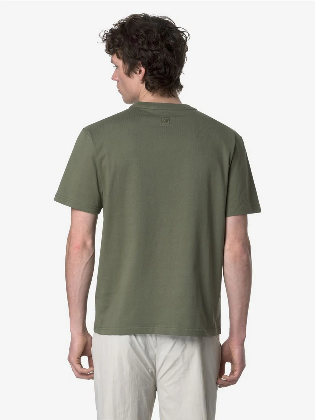 K-WAY T-shirt Uomo FANTOME POCKET K2135HW V15 Verde - Image 4