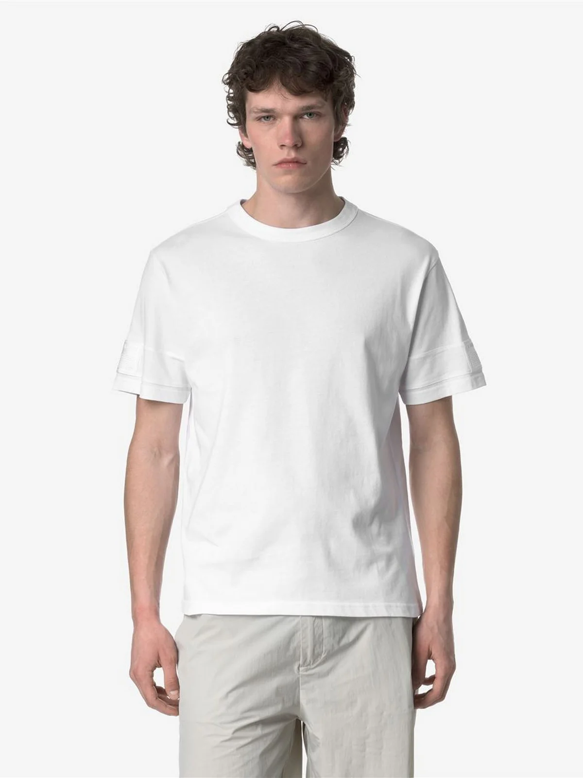 K-WAY T-shirt Uomo FANTOME SLEEVE LABEL K2135KW 001 Bianco - Image 2