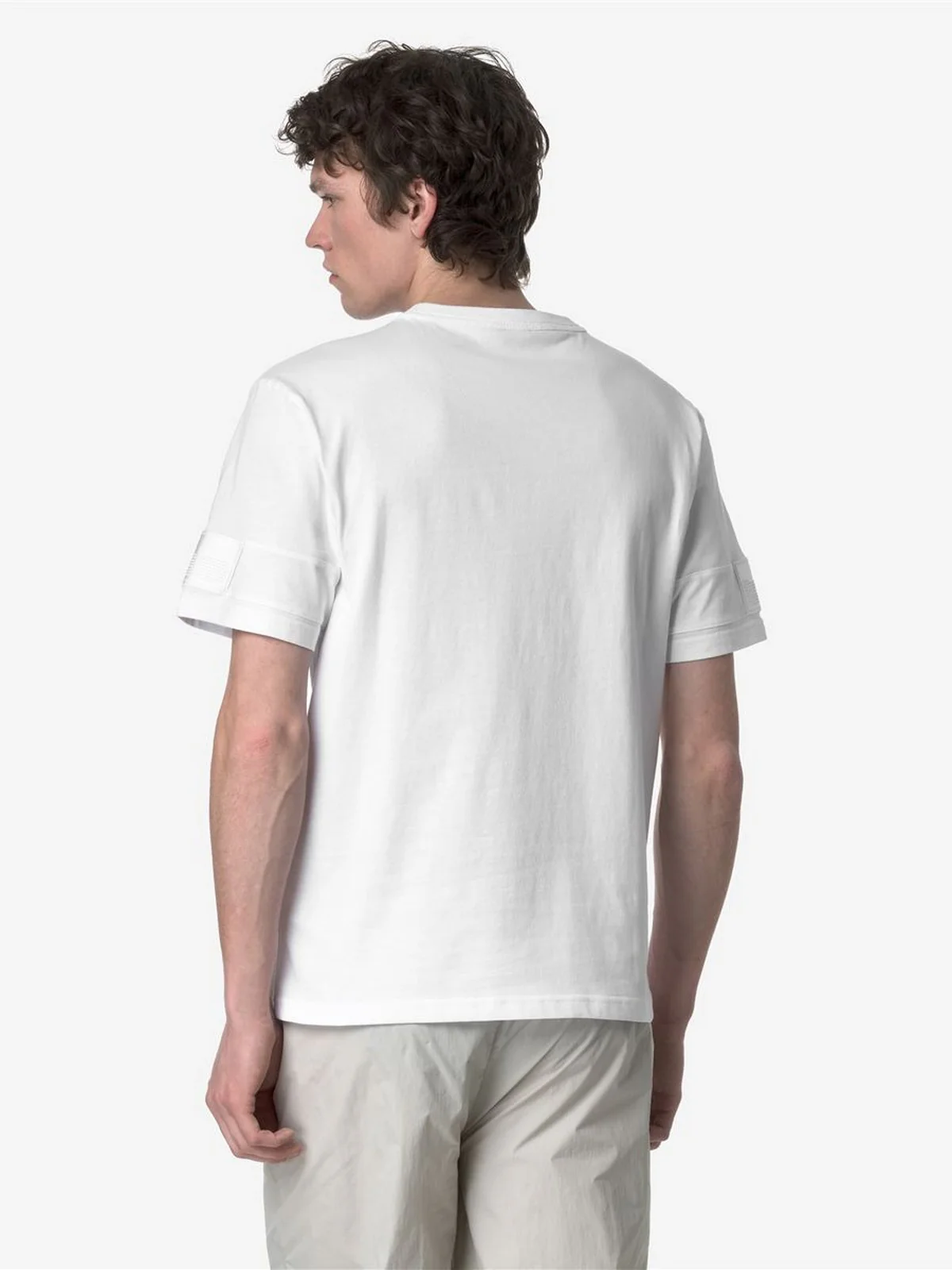 K-WAY T-shirt Uomo FANTOME SLEEVE LABEL K2135KW 001 Bianco - Image 4