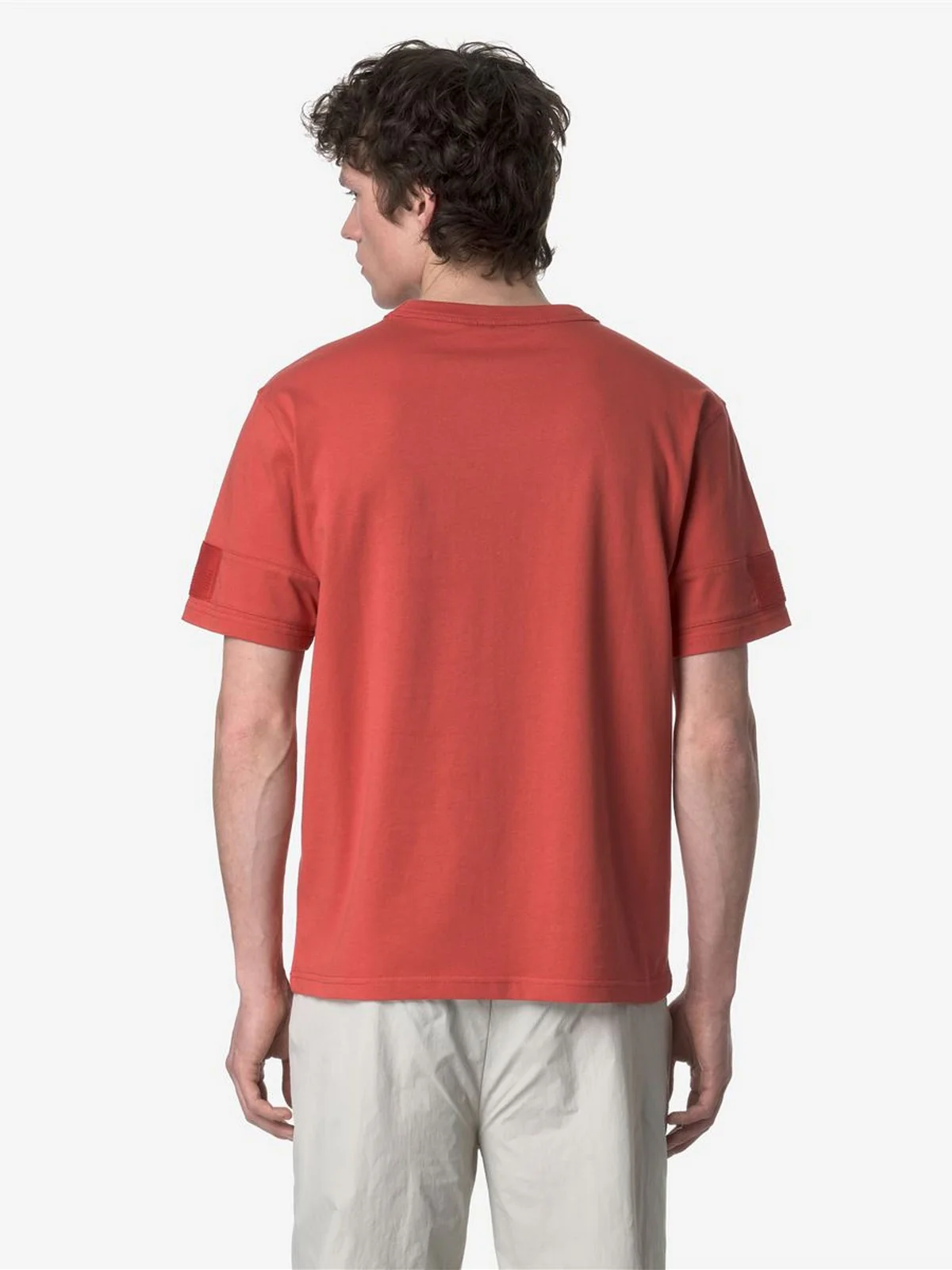 K-WAY T-shirt Uomo FANTOME SLEEVE LABEL K2135KW 703 Rosso - Image 4