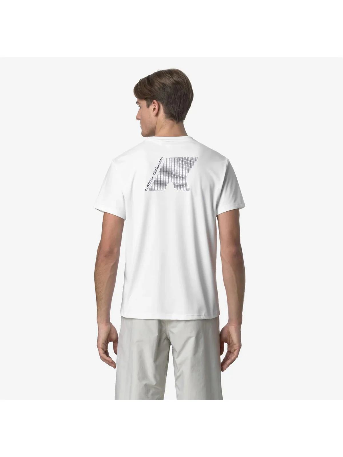 K-WAY T-shirt Uomo GRAPHITE K61279W 001 Bianco - Image 2