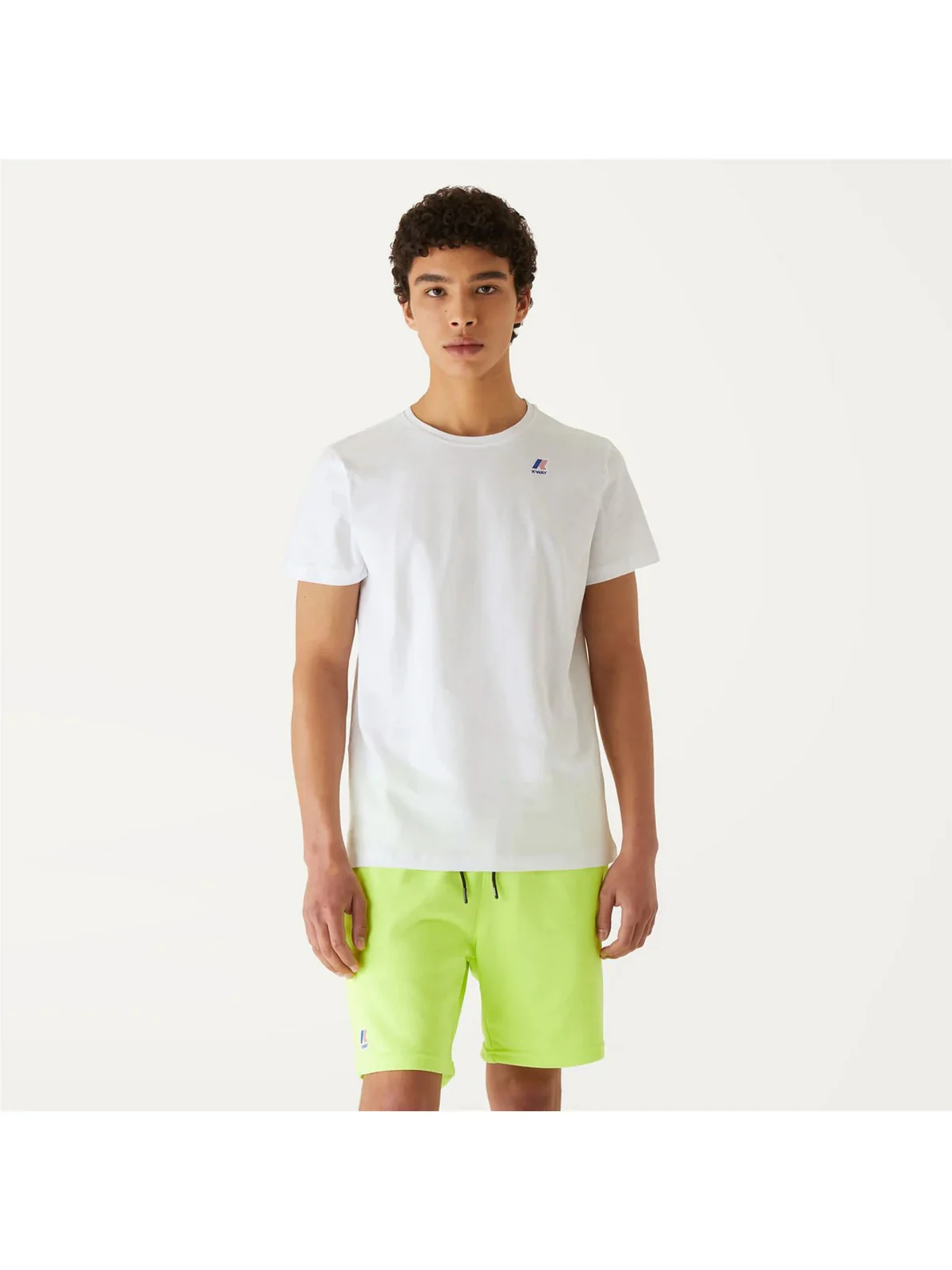 K-WAY T-shirt Uomo Le vrai edouard K007JE0 001 Bianco - Image 2
