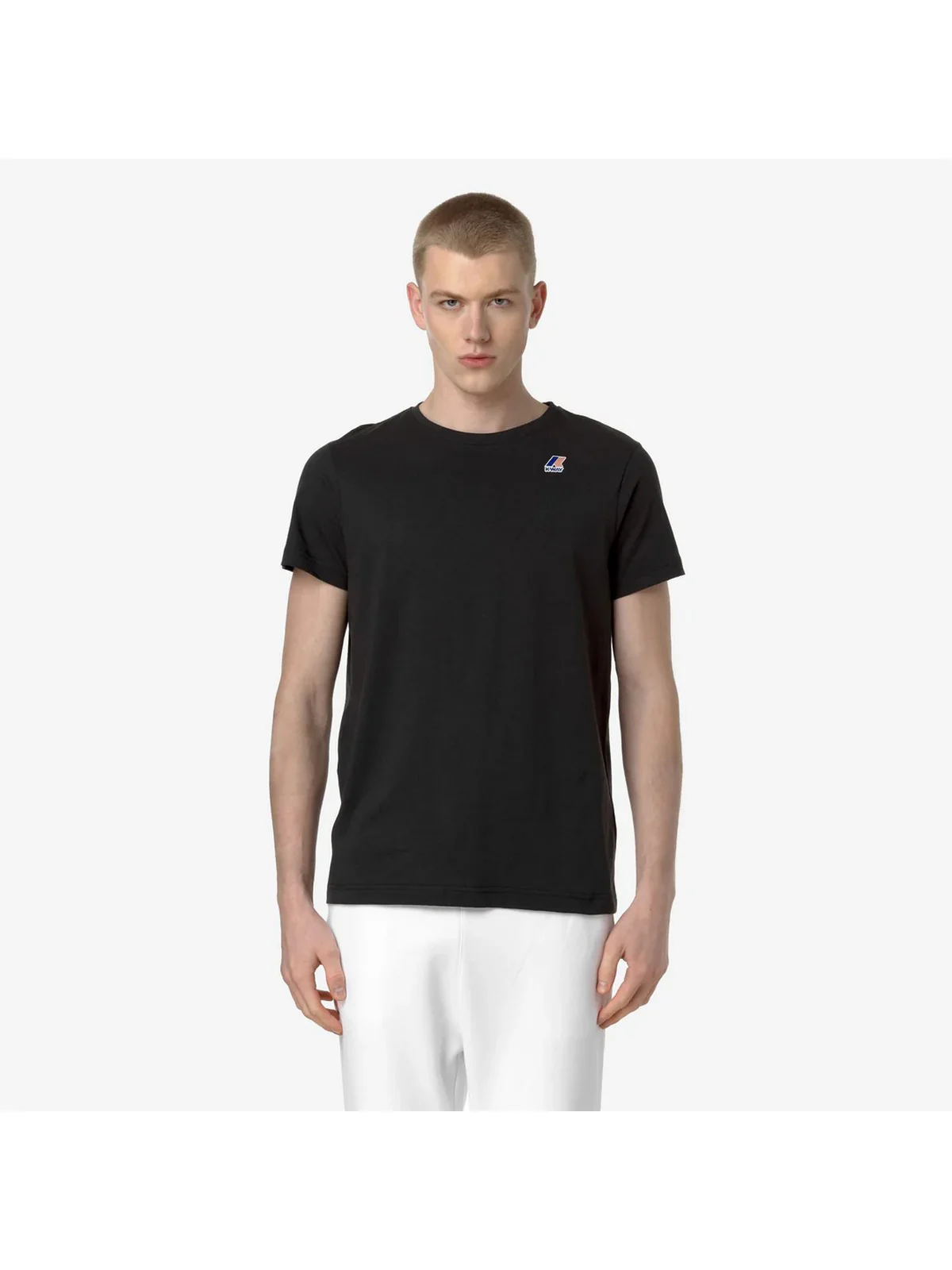 K-WAY T-shirt Uomo Le vrai edouard K007JE0 USY Nero - Image 2