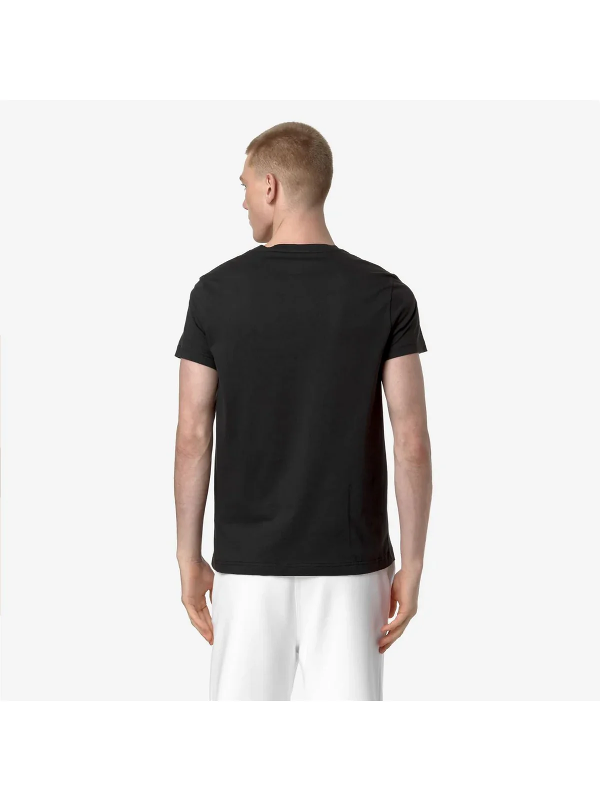 K-WAY T-shirt Uomo Le vrai edouard K007JE0 USY Nero - Image 3