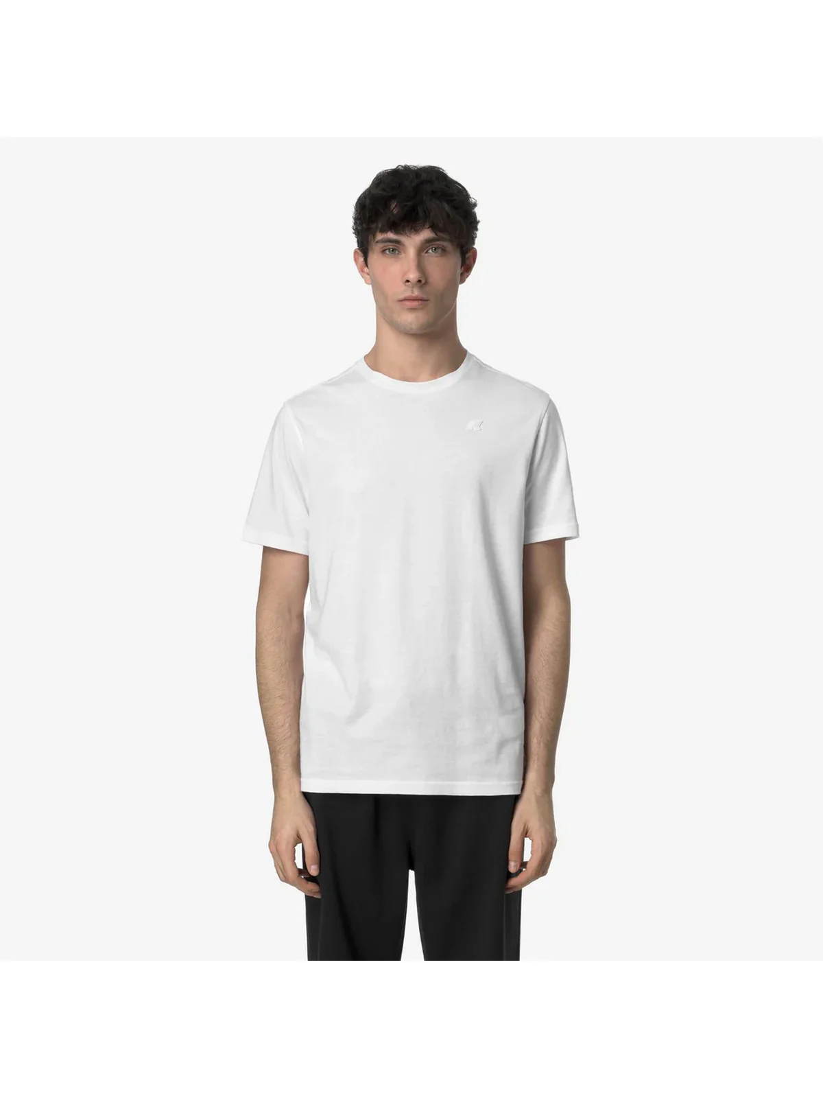 K-WAY T-shirt Uomo ODOM JERSEY K7125UW 001 WHITE - Image 2