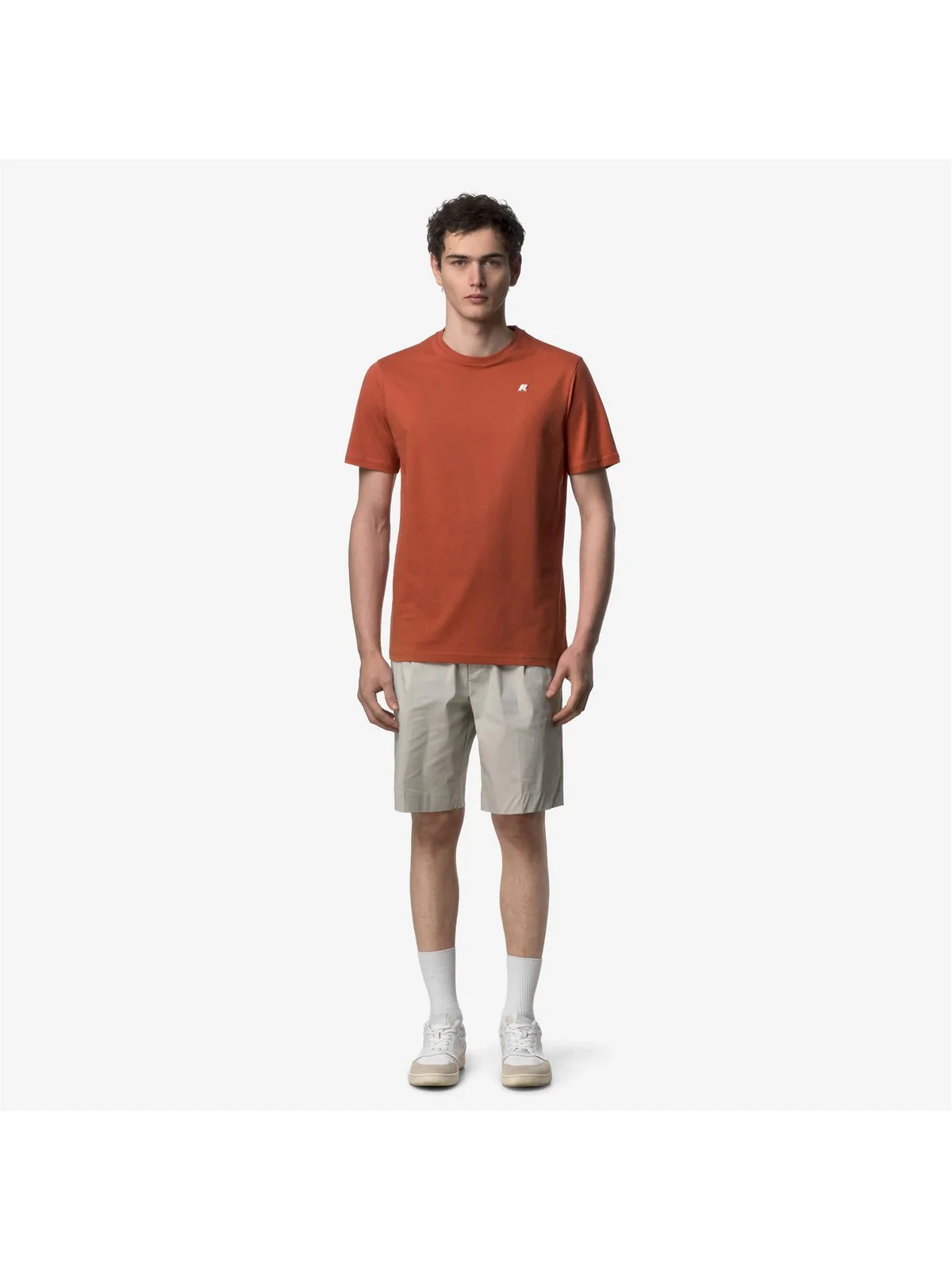 K-WAY T-shirt Uomo ODOM JERSEY K7125UW 896 Orange Brownish - Image 4