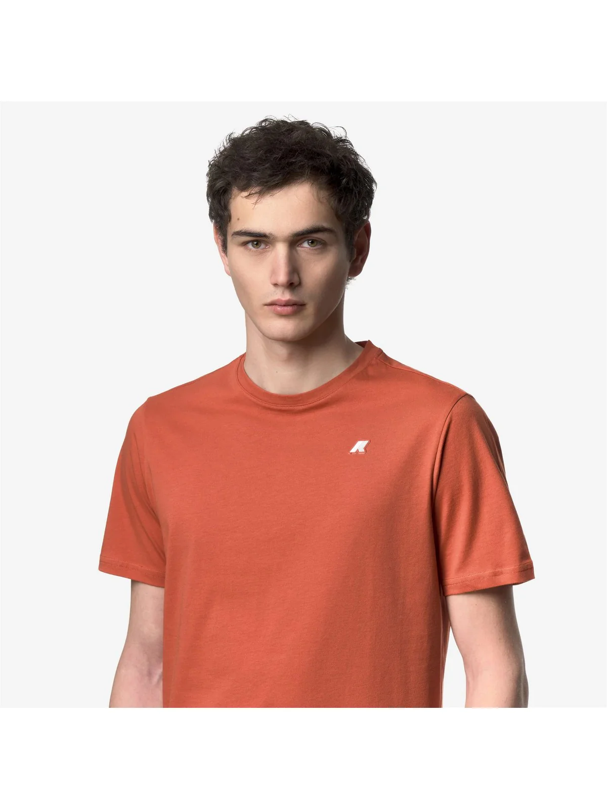 K-WAY T-shirt Uomo ODOM JERSEY K7125UW 896 Orange Brownish - Image 5