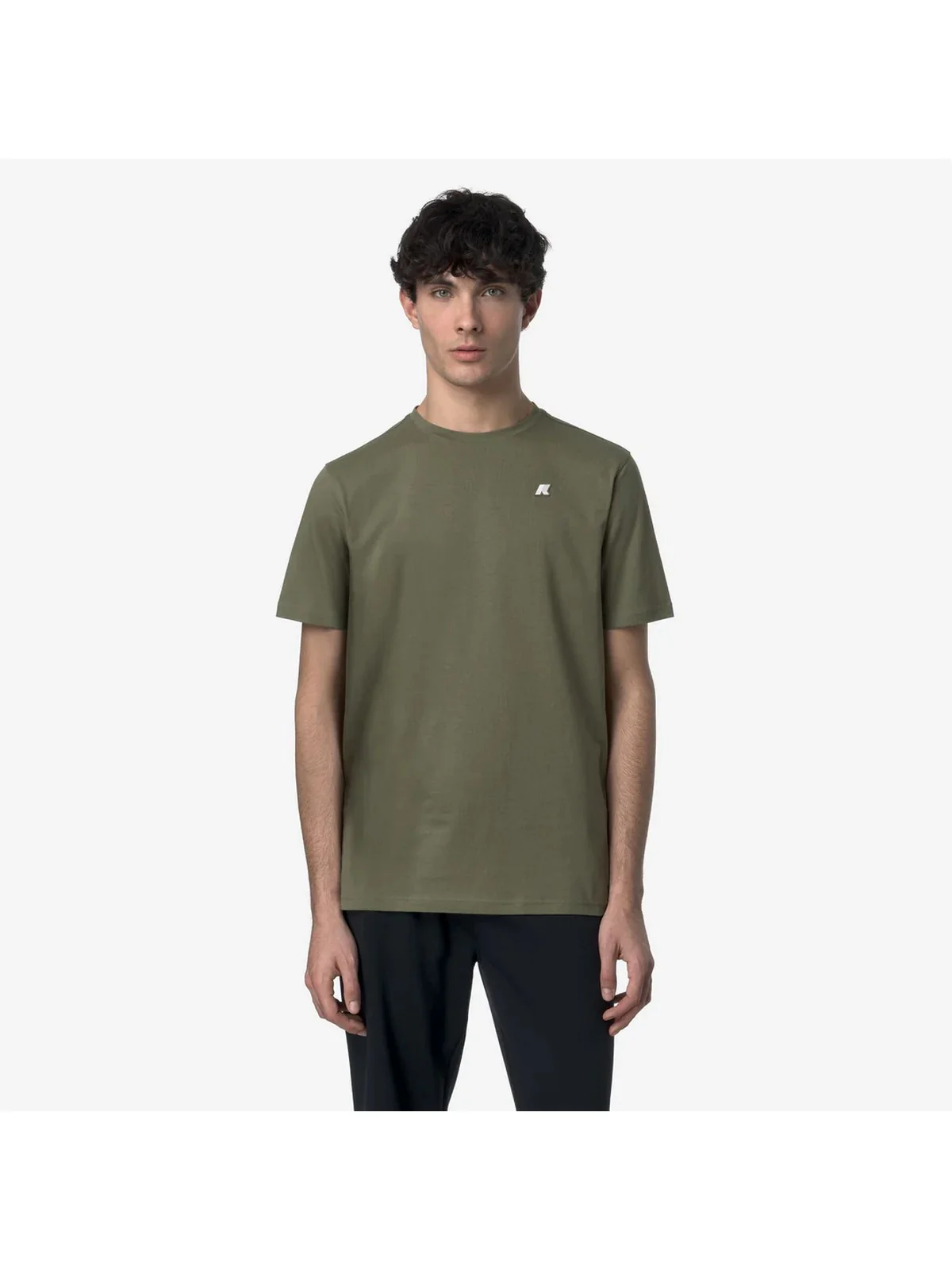 K-WAY T-shirt Uomo ODOM JERSEY K7125UW V15 Green Lichen - Image 2