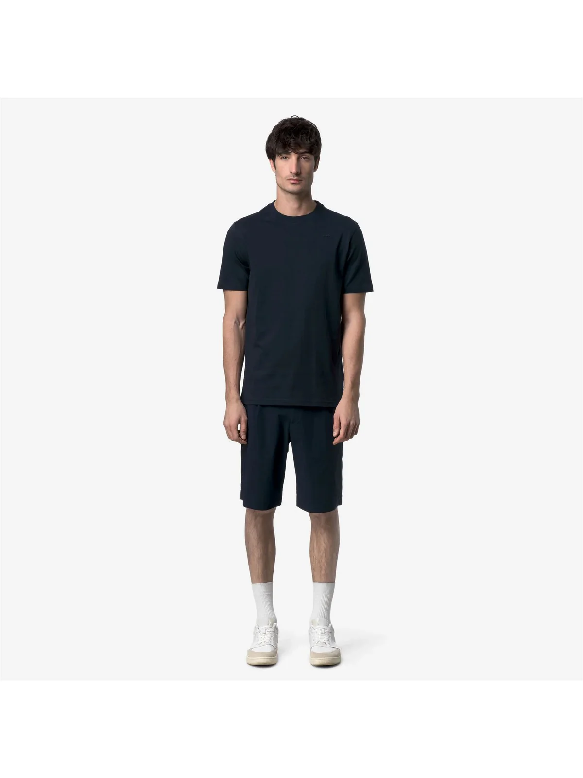 K-WAY T-shirt Uomo ODOM JERSEY MICRO LETTERING K81489W K89 BLUE DEPTH - Image 2