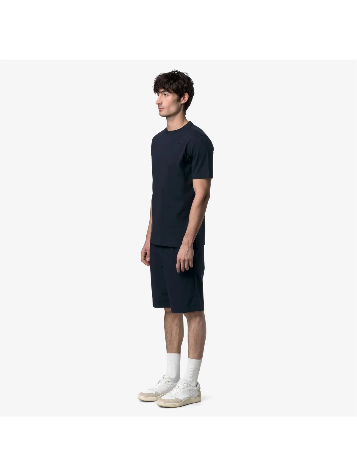 K-WAY T-shirt Uomo ODOM JERSEY MICRO LETTERING K81489W K89 BLUE DEPTH - Image 3