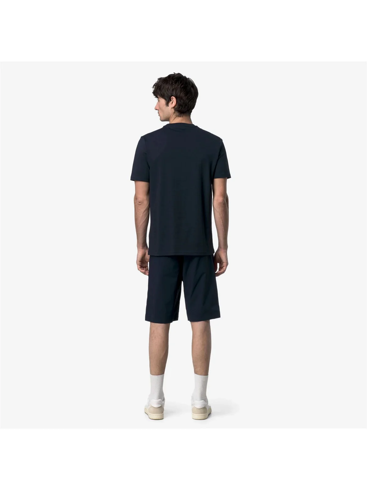 K-WAY T-shirt Uomo ODOM JERSEY MICRO LETTERING K81489W K89 BLUE DEPTH - Image 4