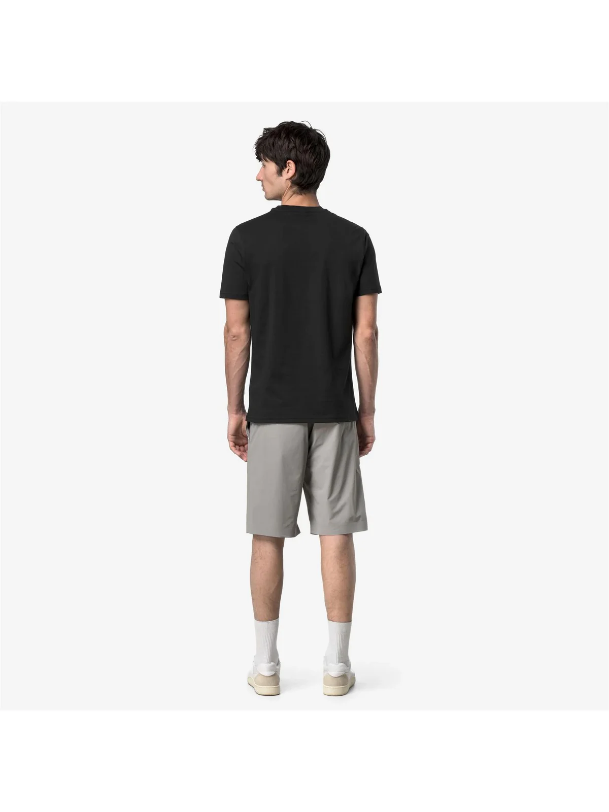 K-WAY T-shirt Uomo ODOM JERSEY MICRO LETTERING K81489W USY BLACK PURE - BLACK P - Image 2