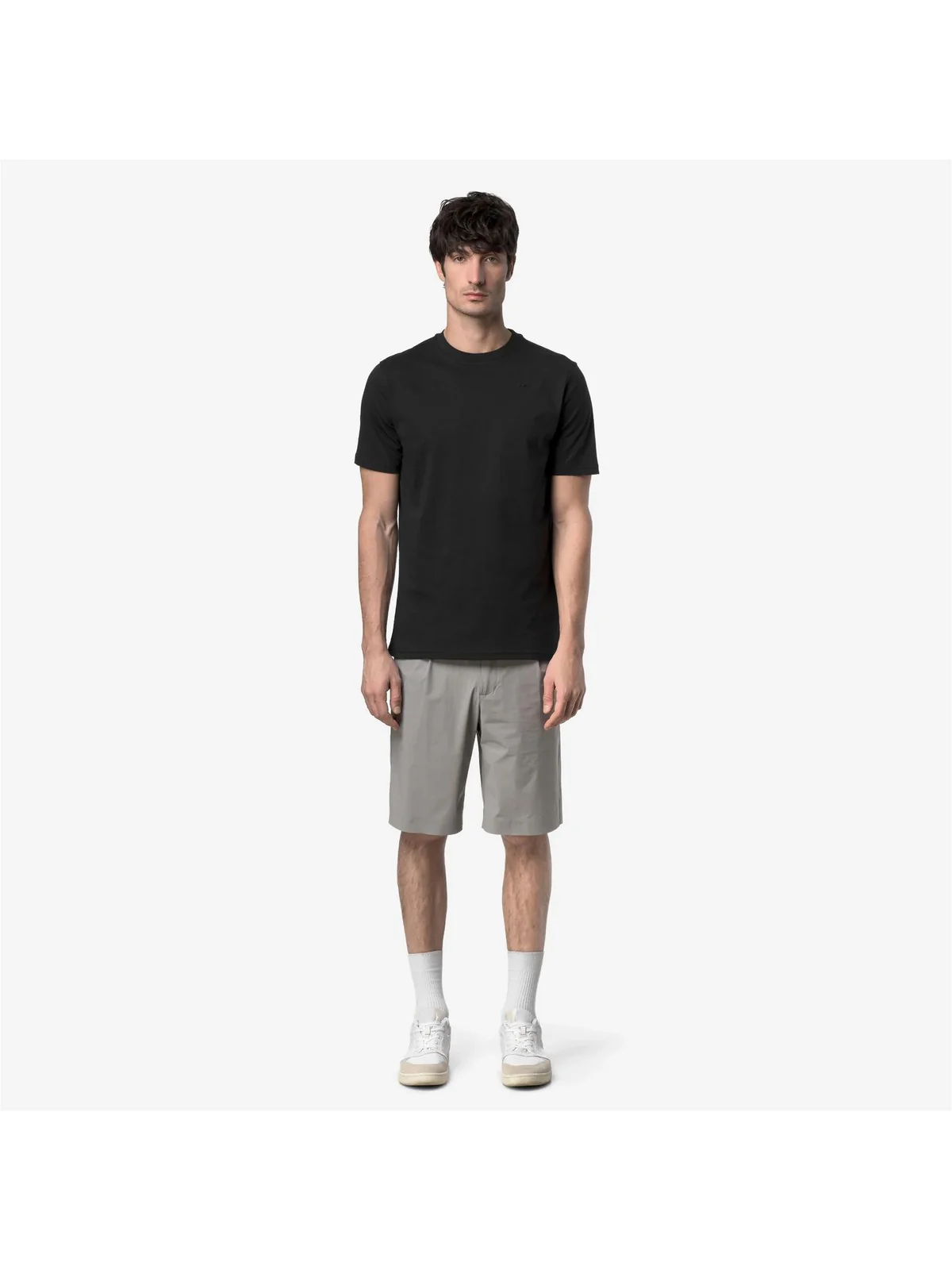 K-WAY T-shirt Uomo ODOM JERSEY MICRO LETTERING K81489W USY BLACK PURE - BLACK P - Image 3
