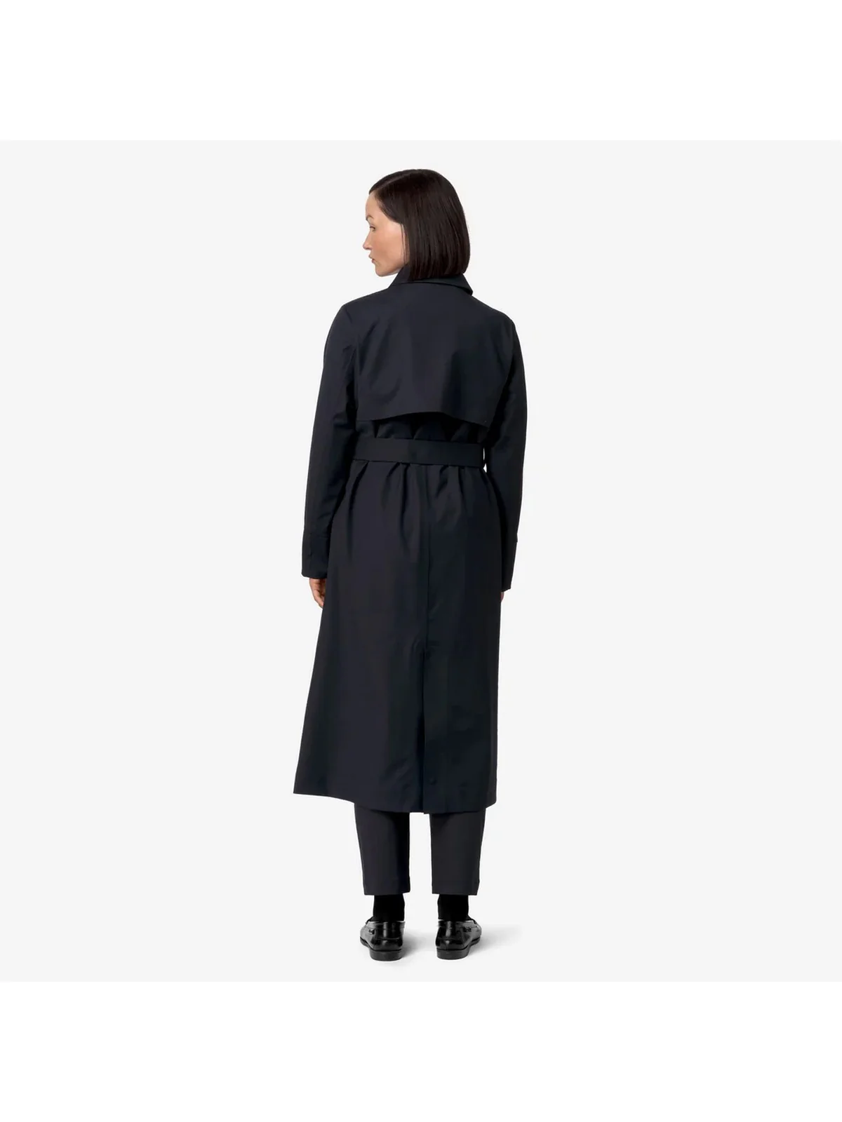 K-WAY Trench Donna JESEL TECH WOOL BLEND K51365W AR0 Blu - Image 2