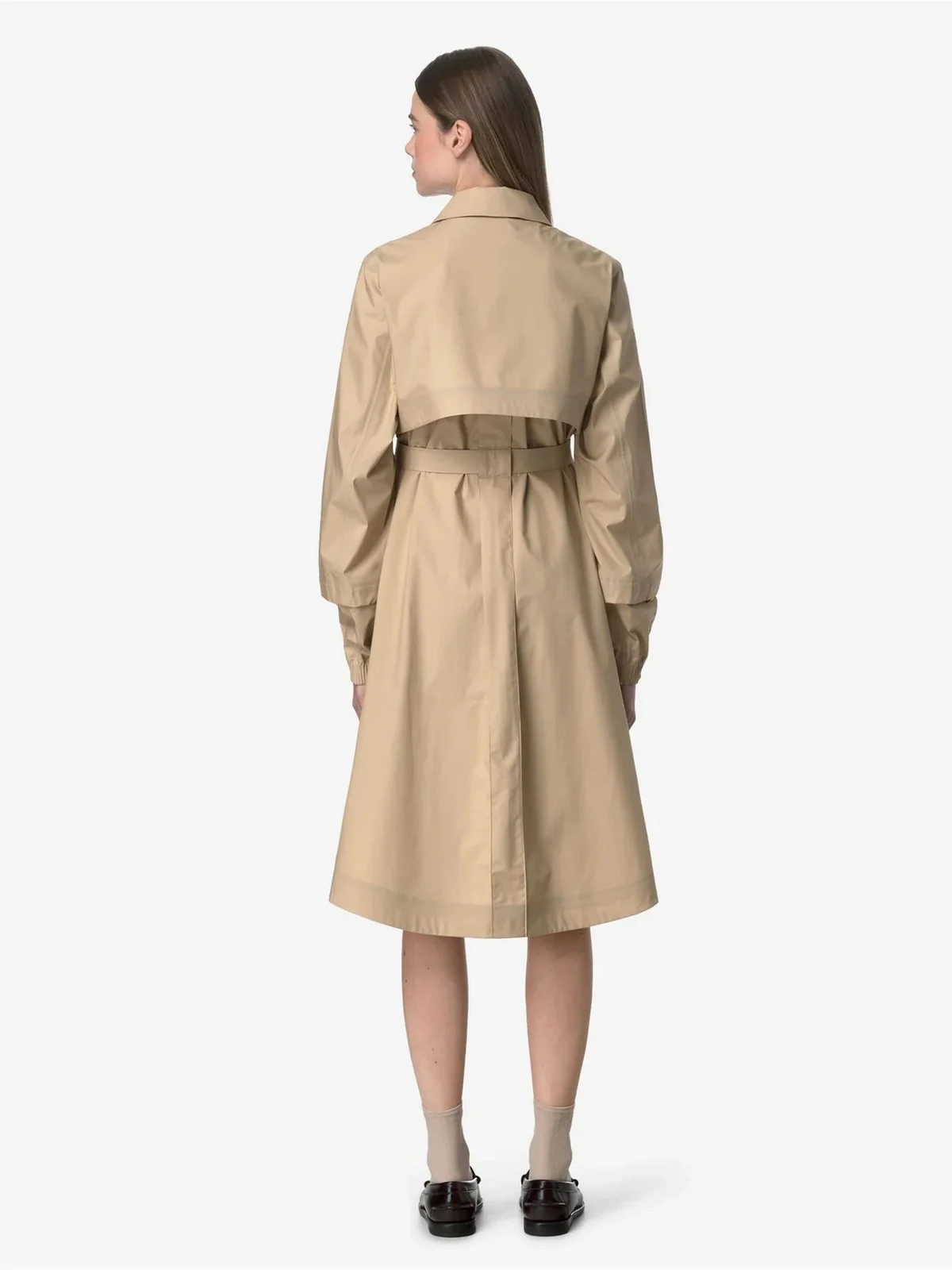 K-WAY Trench Donna JESY 3L POPLIN K7132RW AZI Beige - Image 6