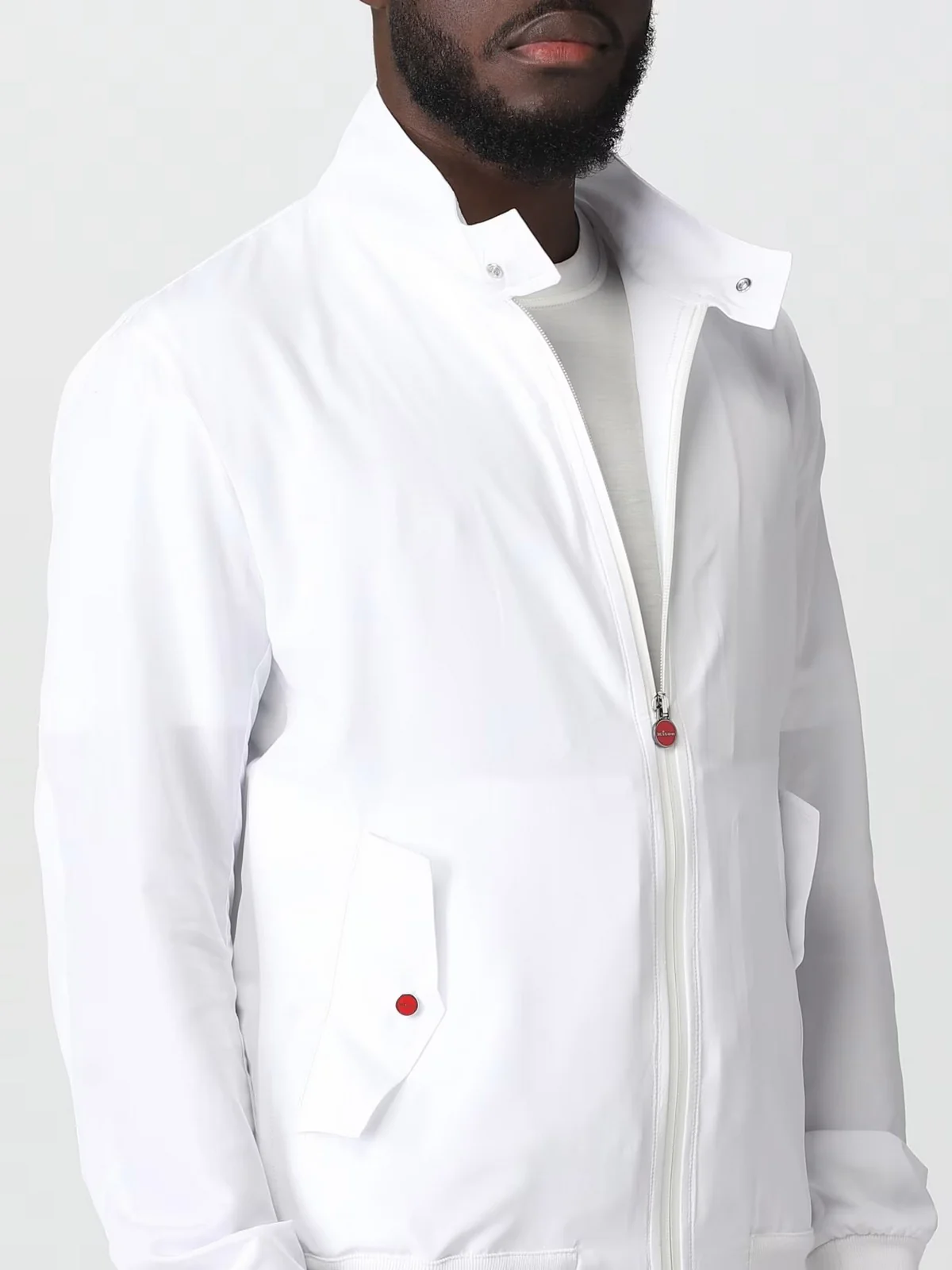 KITON Giubbino Uomo  UBLM03K0750F01000  Bianco - Image 5