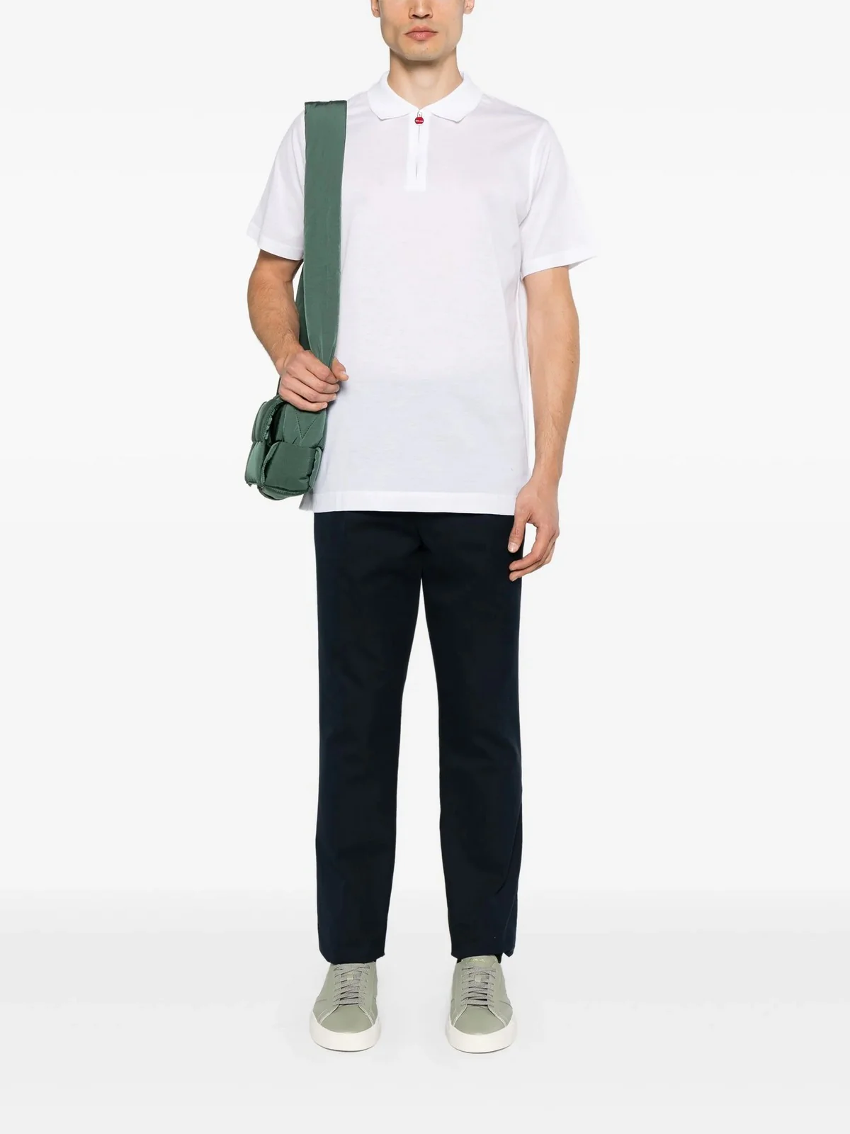 KITON Polo Uomo  UMK117140C00F WHITE Bianco - Image 2