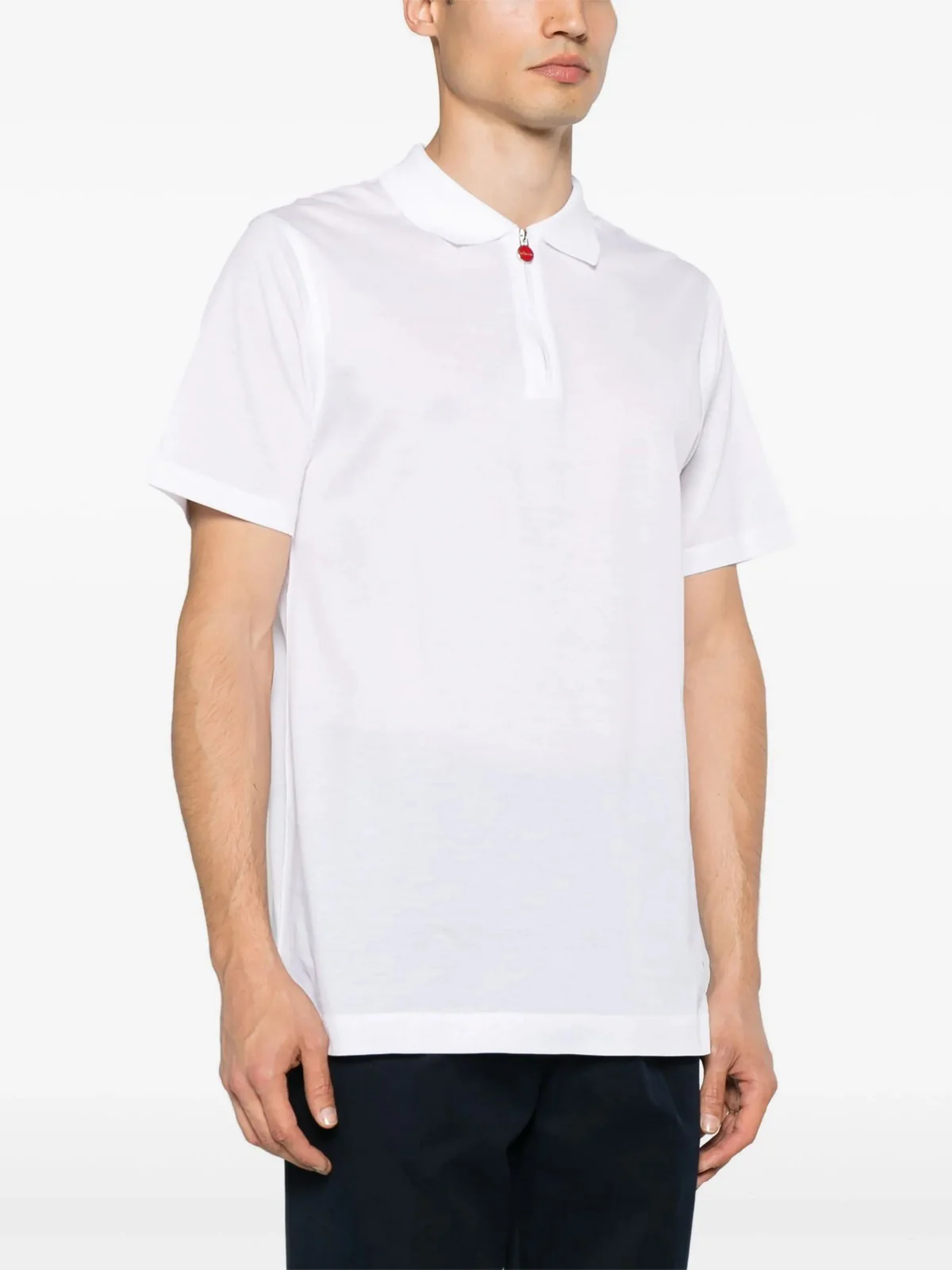KITON Polo Uomo  UMK117140C00F WHITE Bianco - Image 3