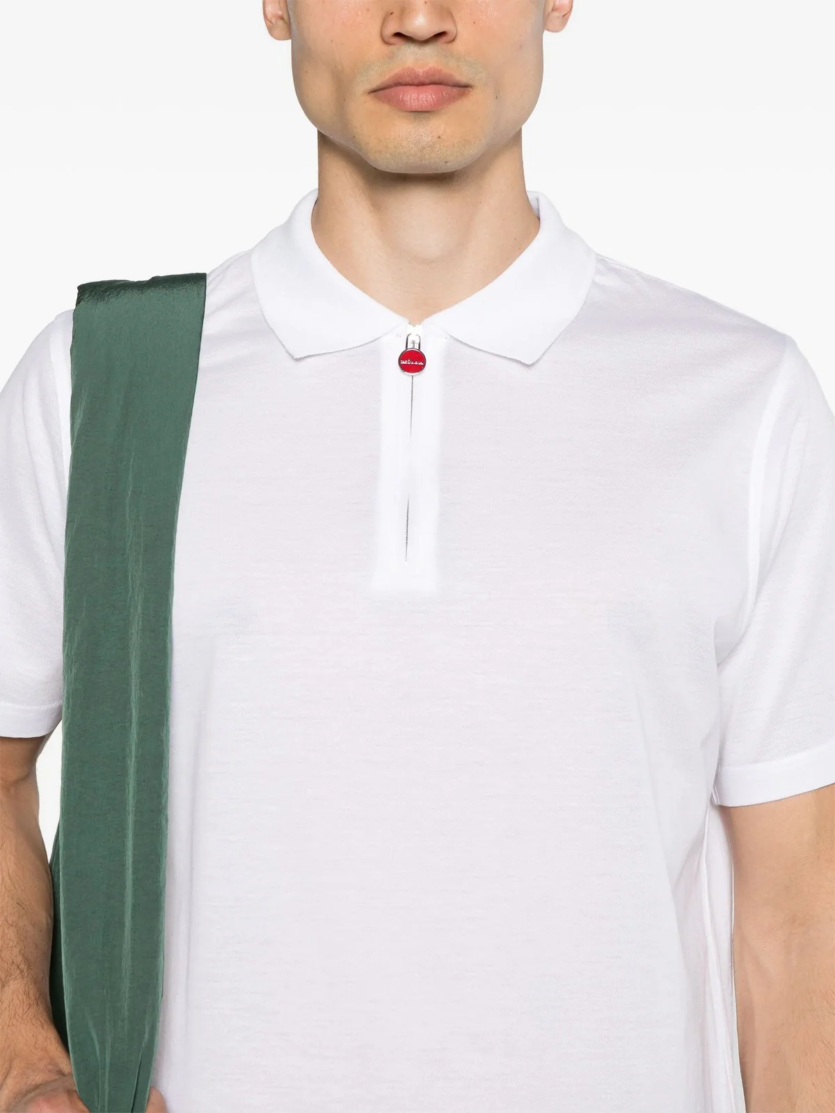 KITON Polo Uomo  UMK117140C00F WHITE Bianco - Image 5