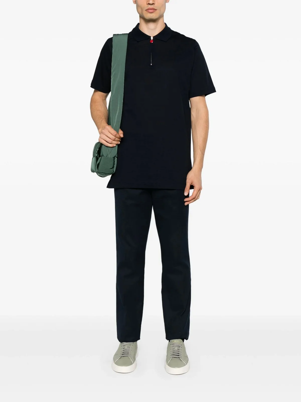KITON Polo Uomo  UMK1171K400N NAVY BLUE Blu - Image 2